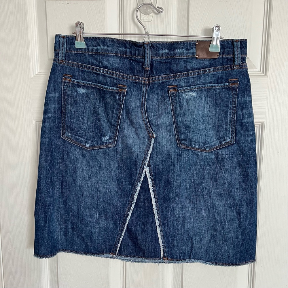 Banana Republic | Deconstructed Denim Jean Skirt - Picture 2 of 6